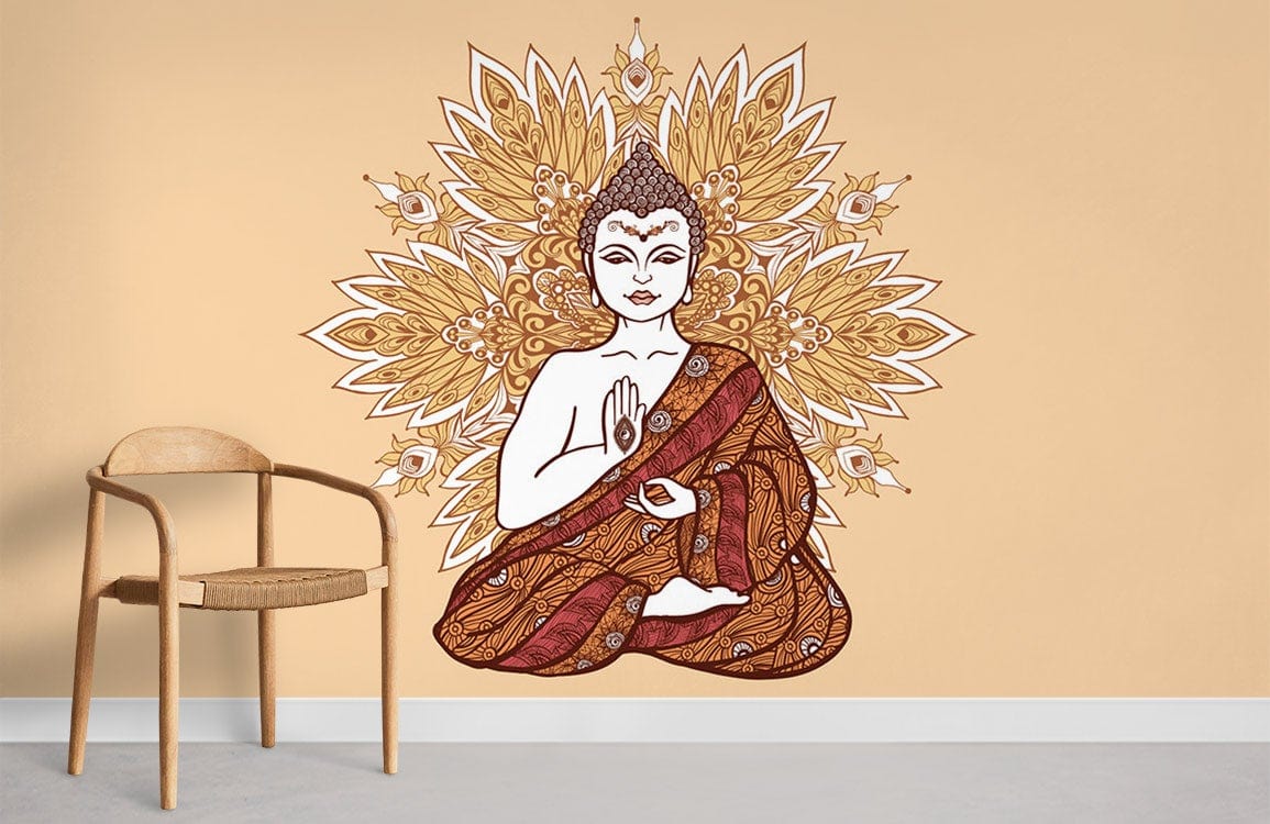 Bouddha Relaxation Papier Peint Chambre Murale