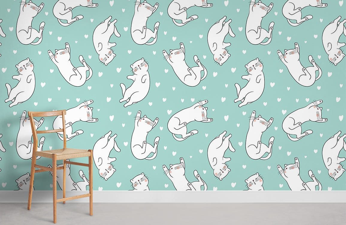 Caricature de chats endormis Ever Wallpaper mural