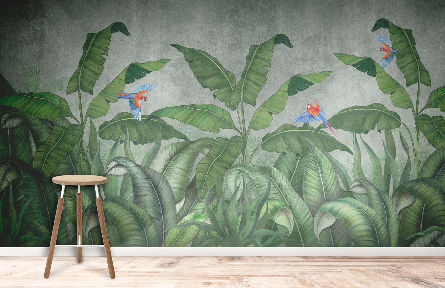papier peint jungle thème fond d'écran mural