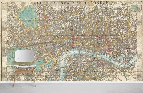 Fond d'écran de la carte londonienne de style london