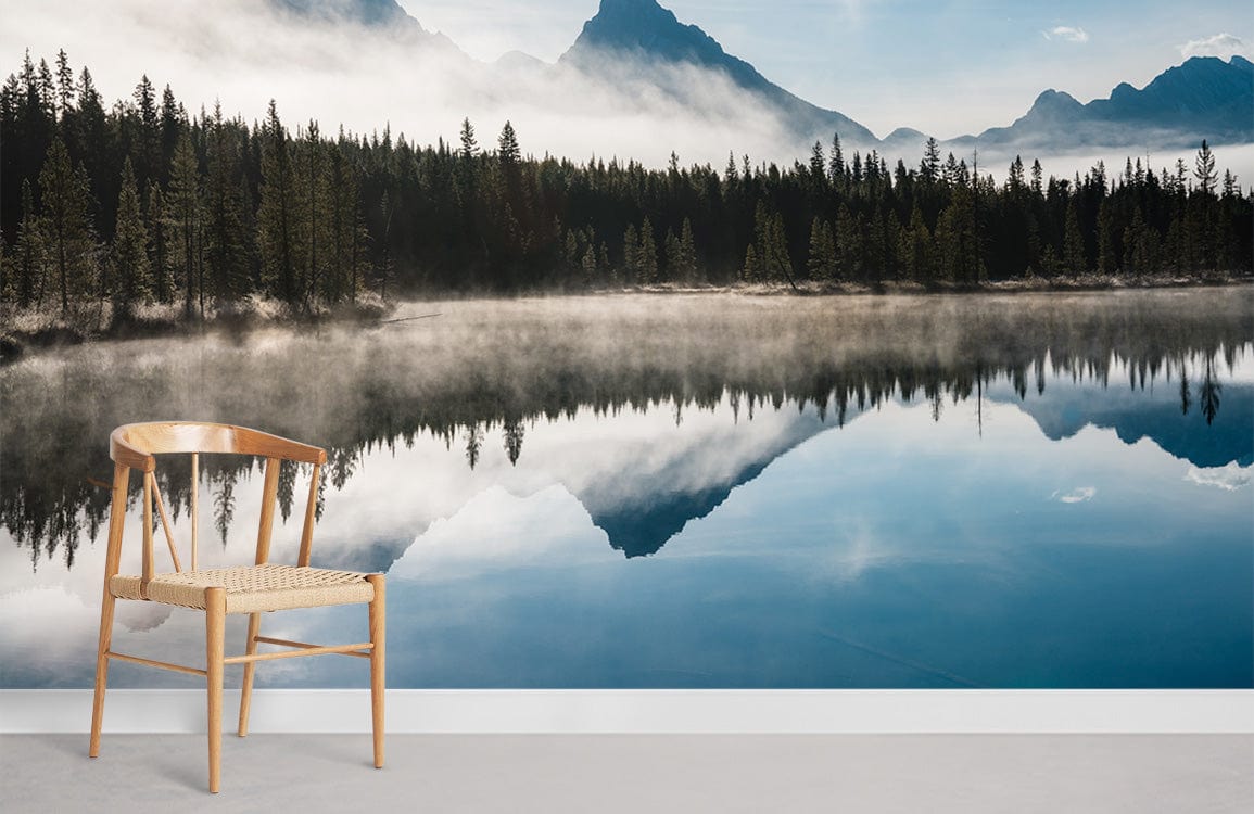 Fond d'écran de réflexion de lac de montagne pour la maison
