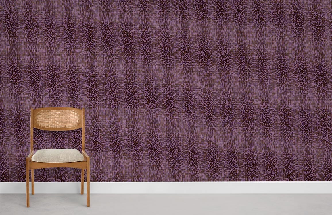 Papier peint en mosaïque violette salle murale