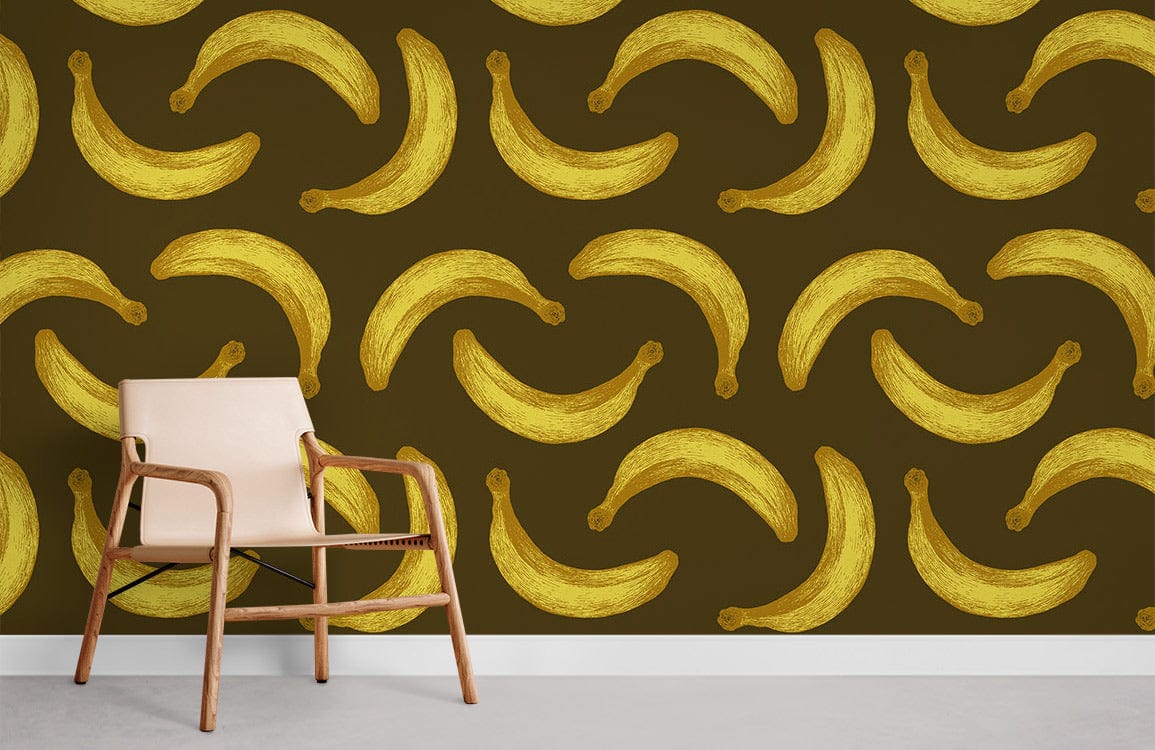 Fond d'écran de banane mûr salle de mur