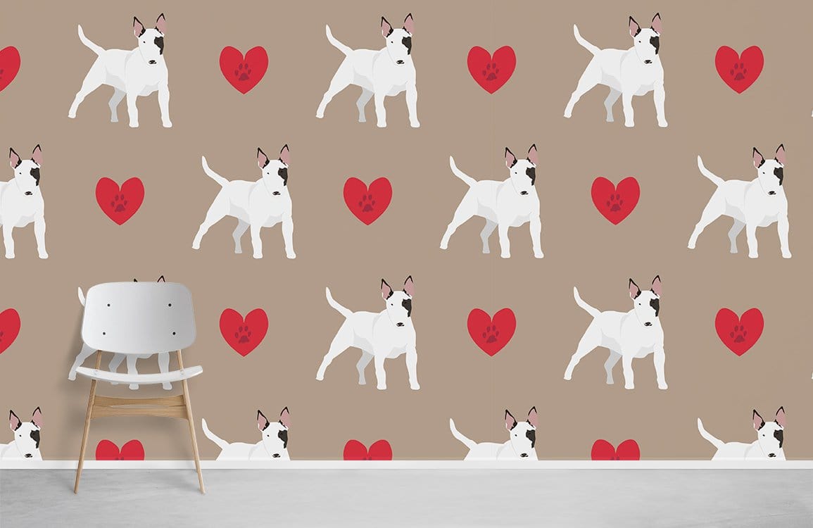 Ever Wallpaper de chien et coeur