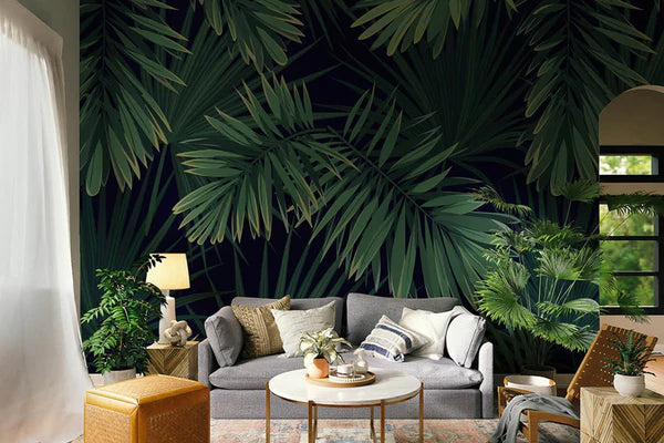 2022 papiers peints muraux tropicaux tendance pour rehausser votre pièce