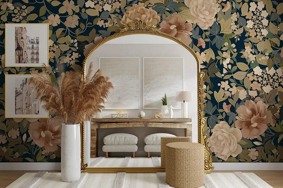 Autocollant Mural 3D Motif Lotus – Papier Peint Vinyle, Allan P Ava, Paysage, Décoratif