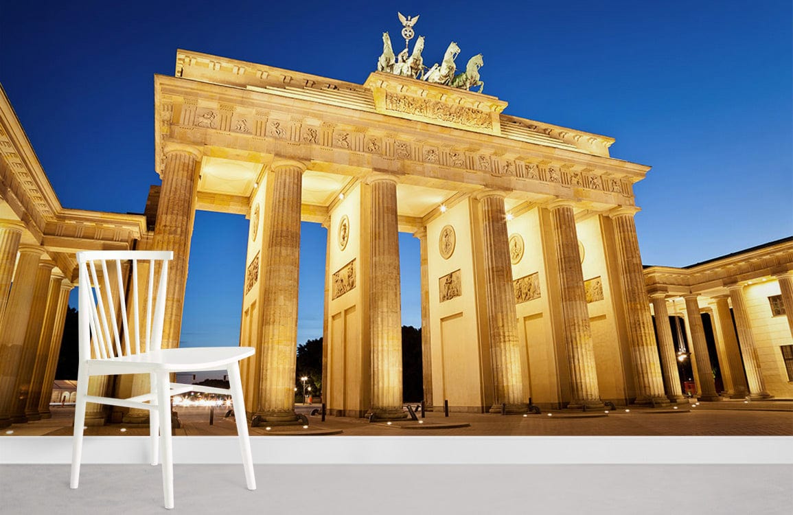 Vue superbe de Brandenburg Gate à Berlin Wall Greshing For Home