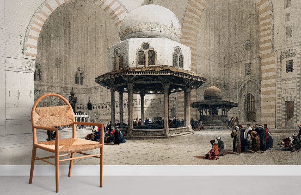Mosquée du Sultan Hassan Le Caire Papier Peint Chambre Murale