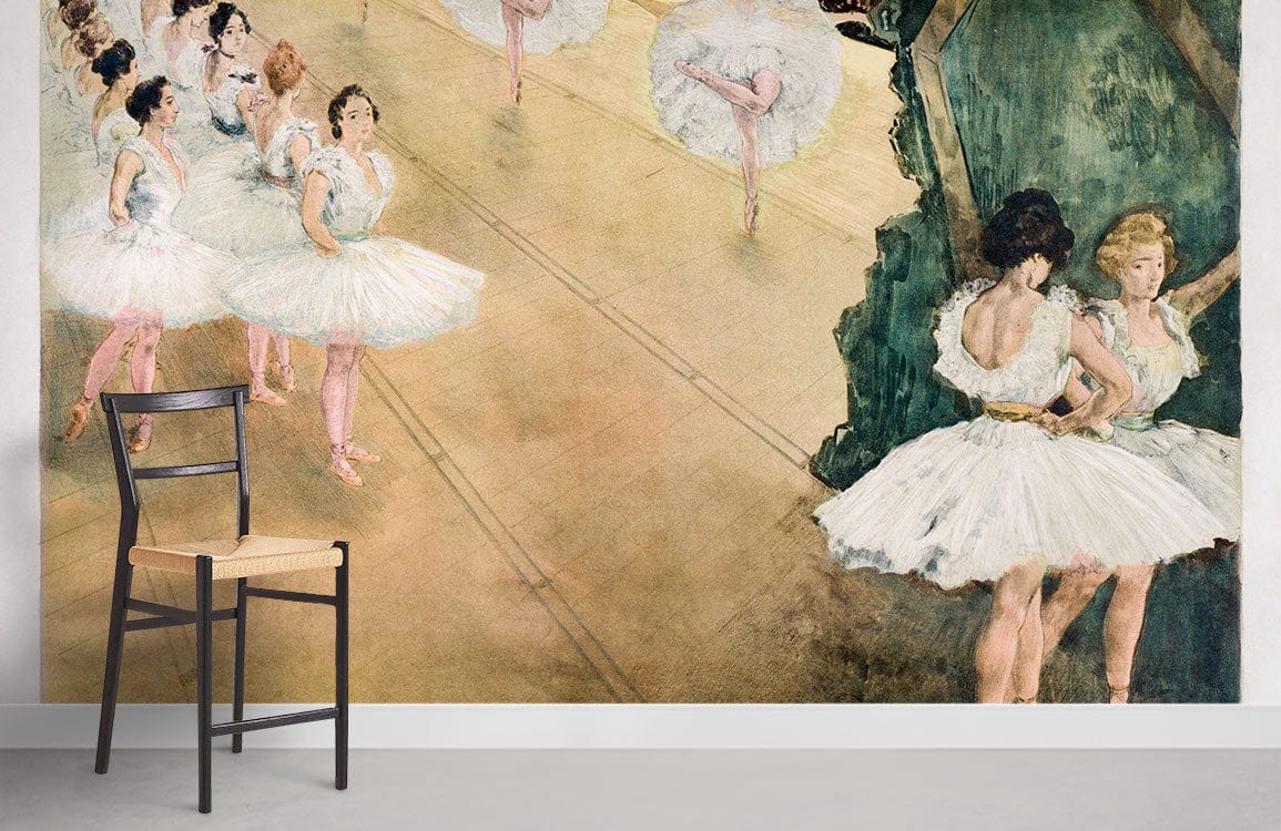 Chambre de papier peint de danseurs de ballet