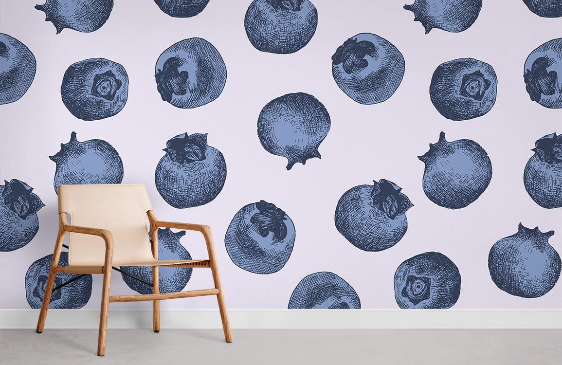 Bleules Fruit Mural Paper Peint