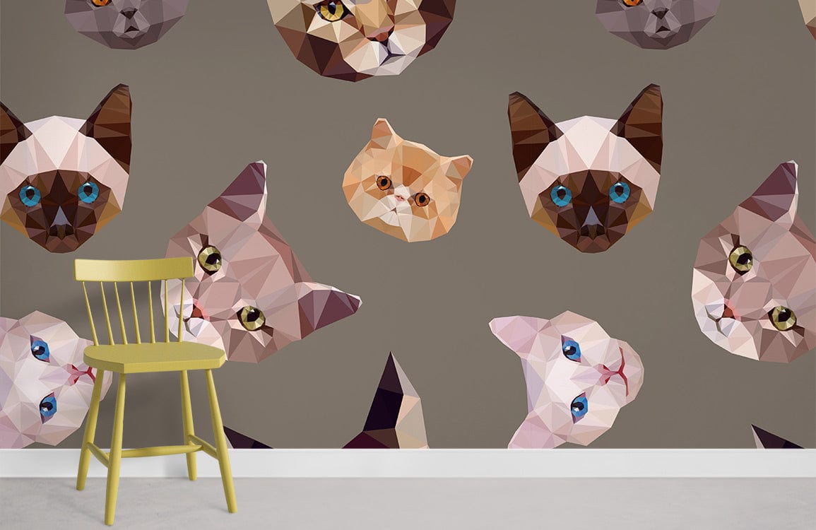 Ever Wallpaper d'imprimé chat pour la maison