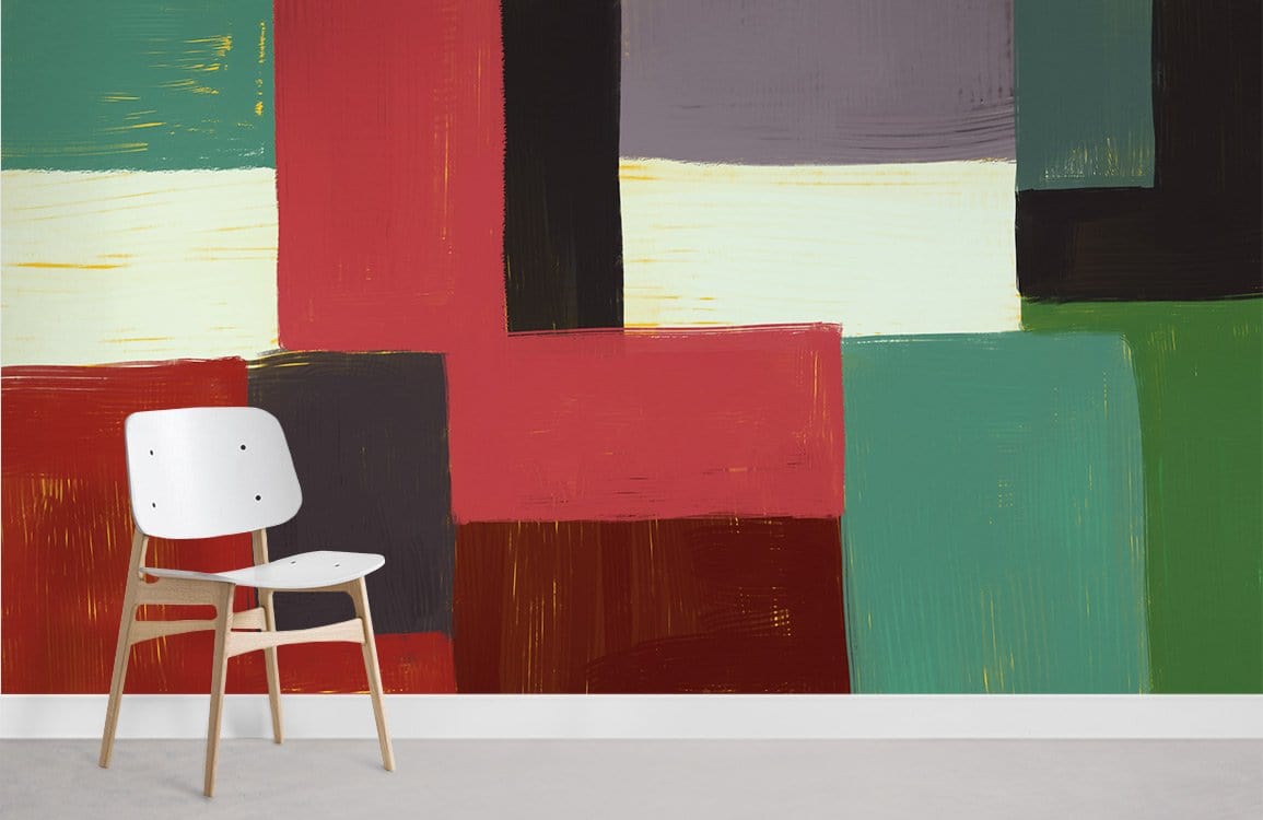 peintures murales en mosaïque rectangle accrocheuses pour la maison