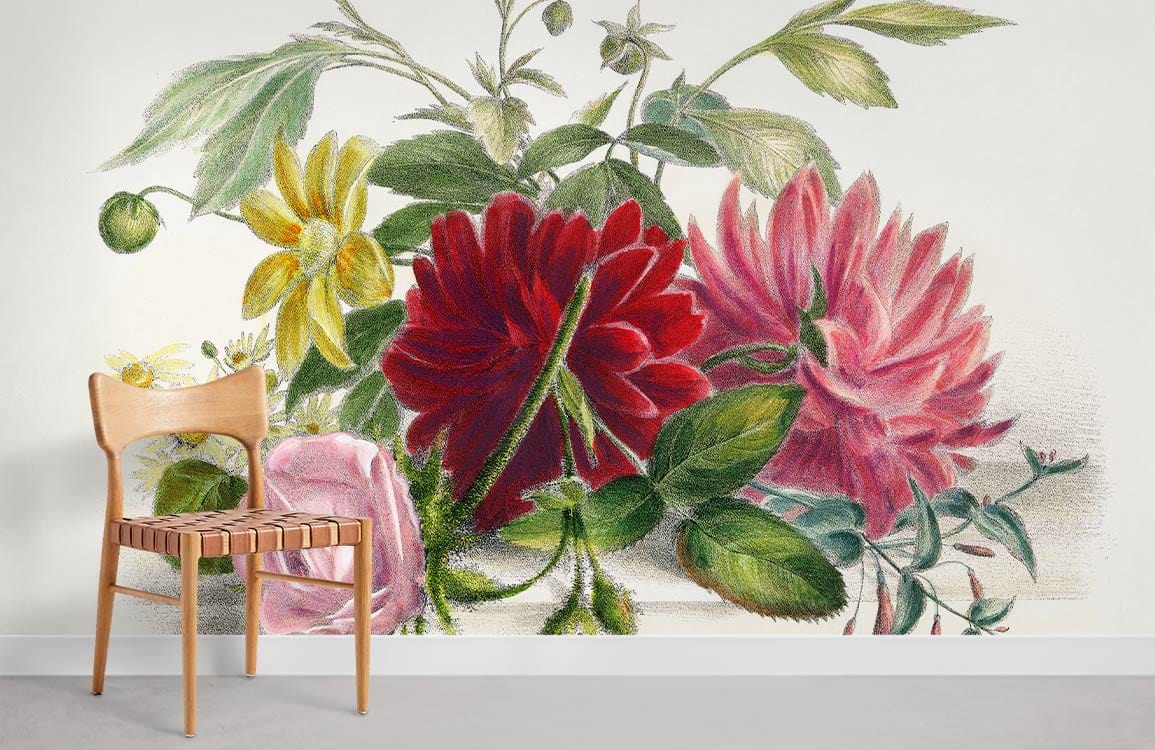 Papier Peint Fresque Nature Morte Colorée
