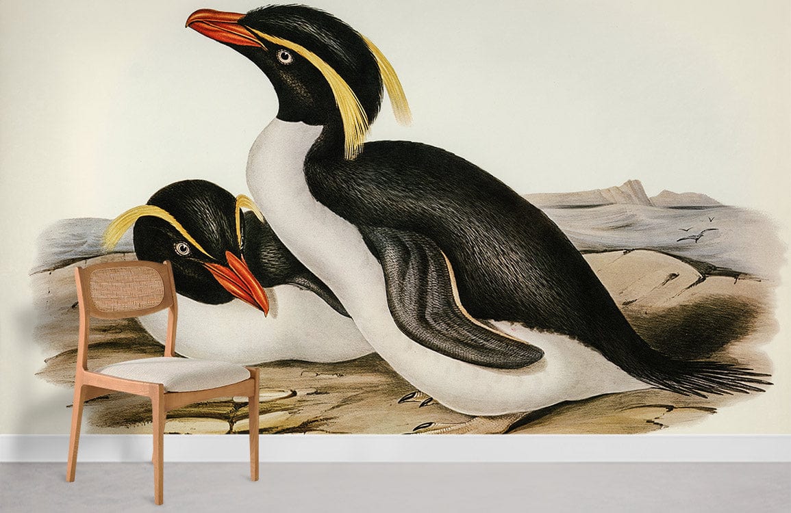 Chambre Papier Peint Pingouin Huppé