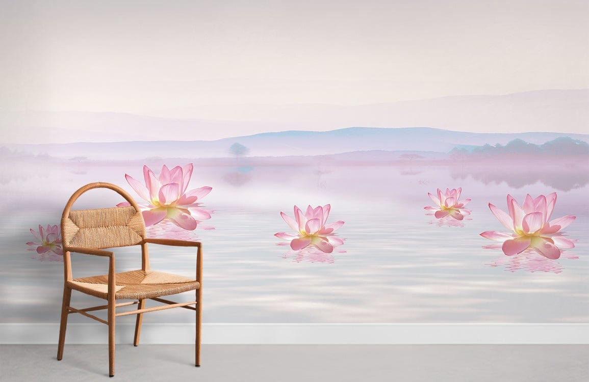 Chambre murale Lotus flottant