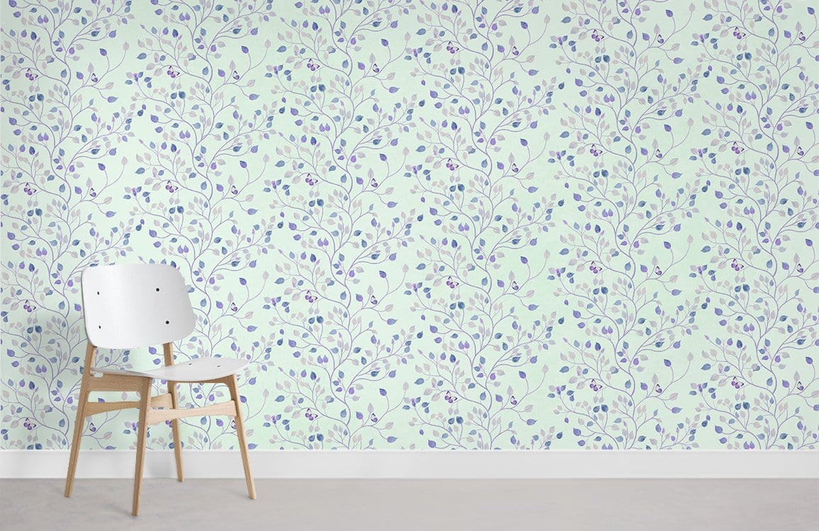 Pergrance feuille de papier peint mural