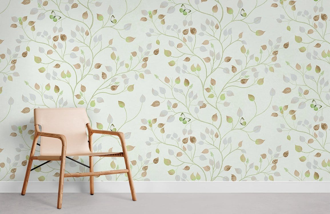 Pergrance feuille de papier peint mural