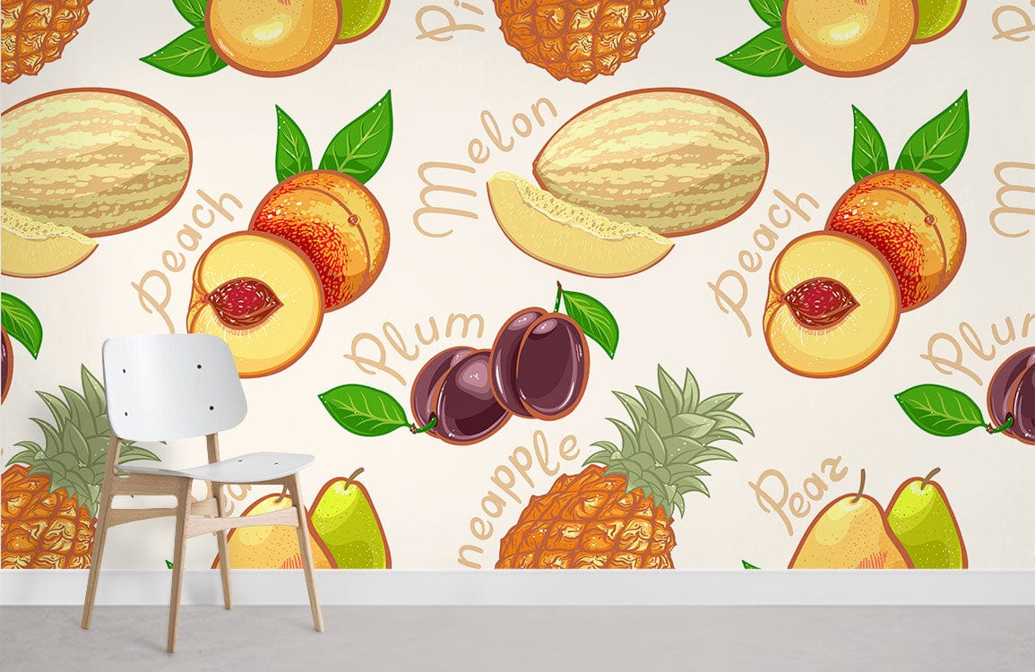 Ever Wallpaper à imprimé de fruits pour la maison