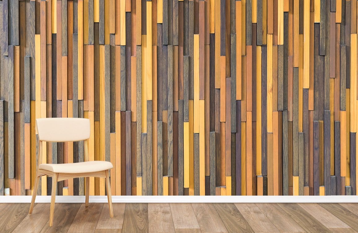 Fond de papier peint en bois moderne futuriste