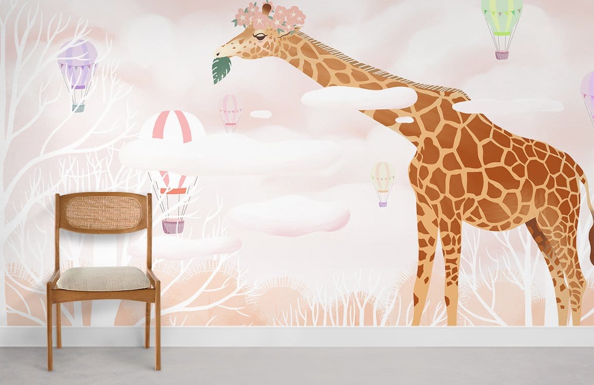 Chambre Papier Peint Ballon Girafe