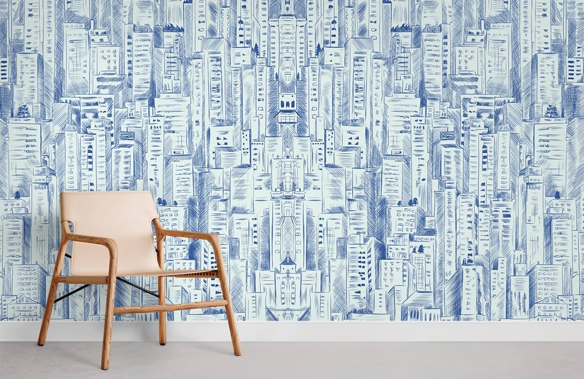 Ville des garffitis Papier Peint Chambre Murale