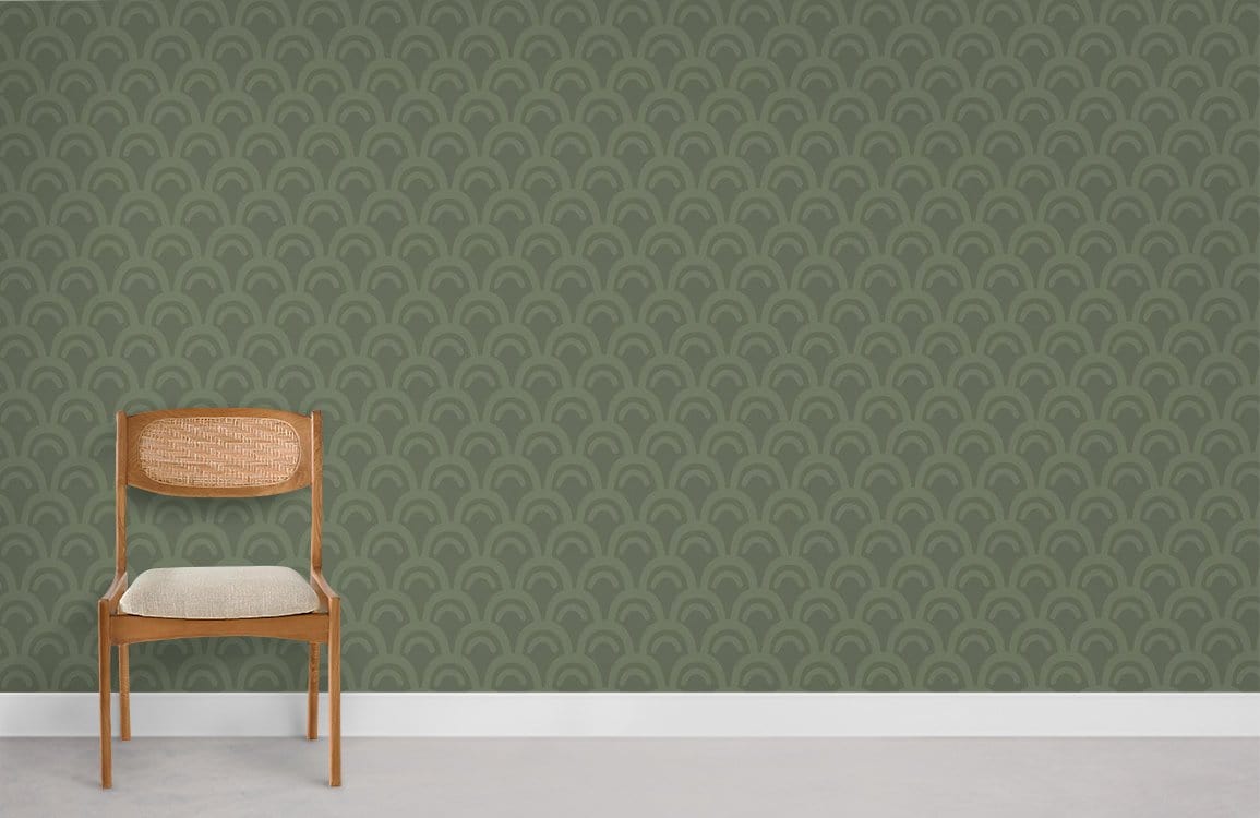 Papier peint de papier peint vert art vert