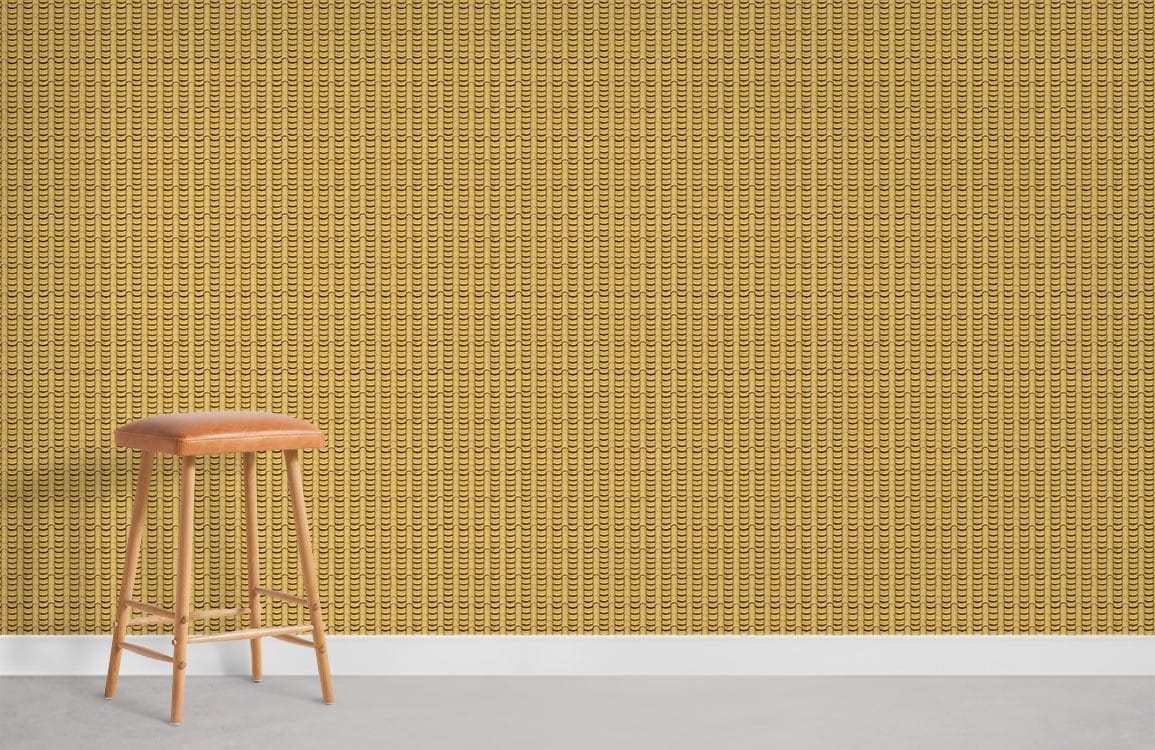 Papier peint de motif de carreaux jaunes