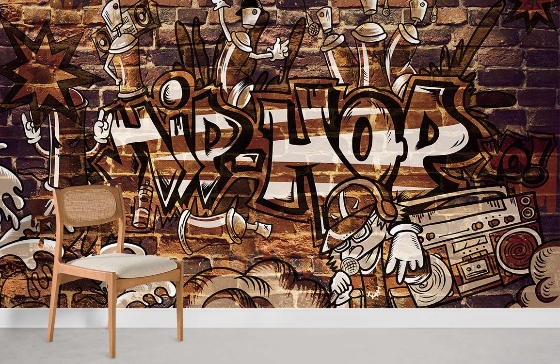 Papier Peint Fresque Hip Hop