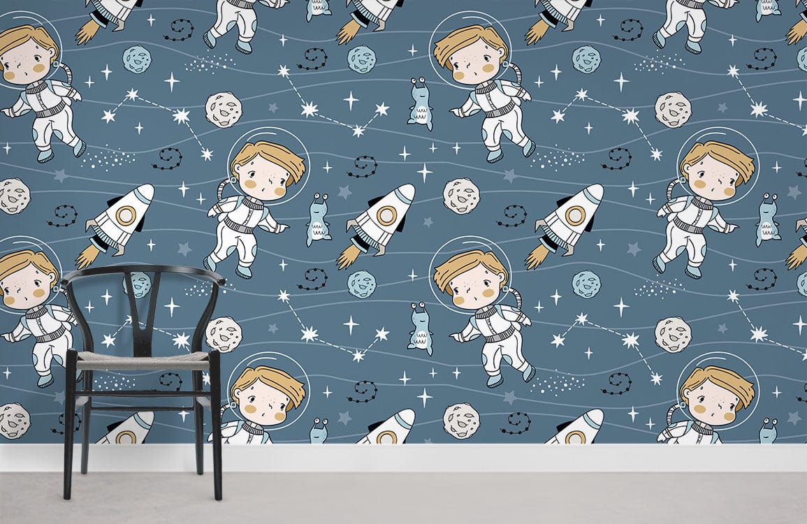 Journeau astral de Little Astronaute d'écran murale