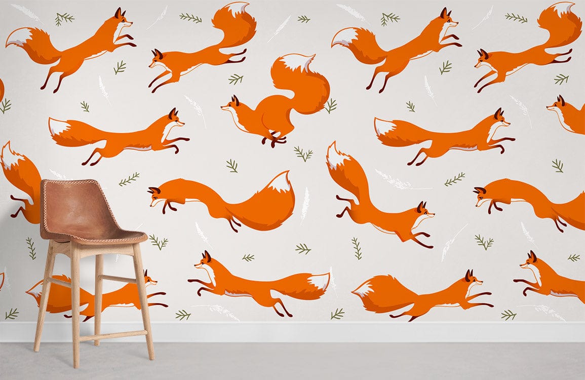 Ever Wallpaper des animaux d'orange Fox pour la maison