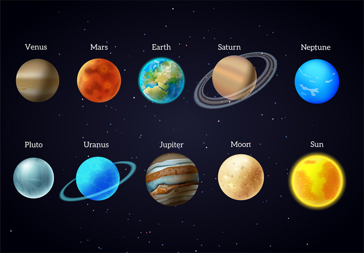 Fond d'écran planètes dans le système solaire