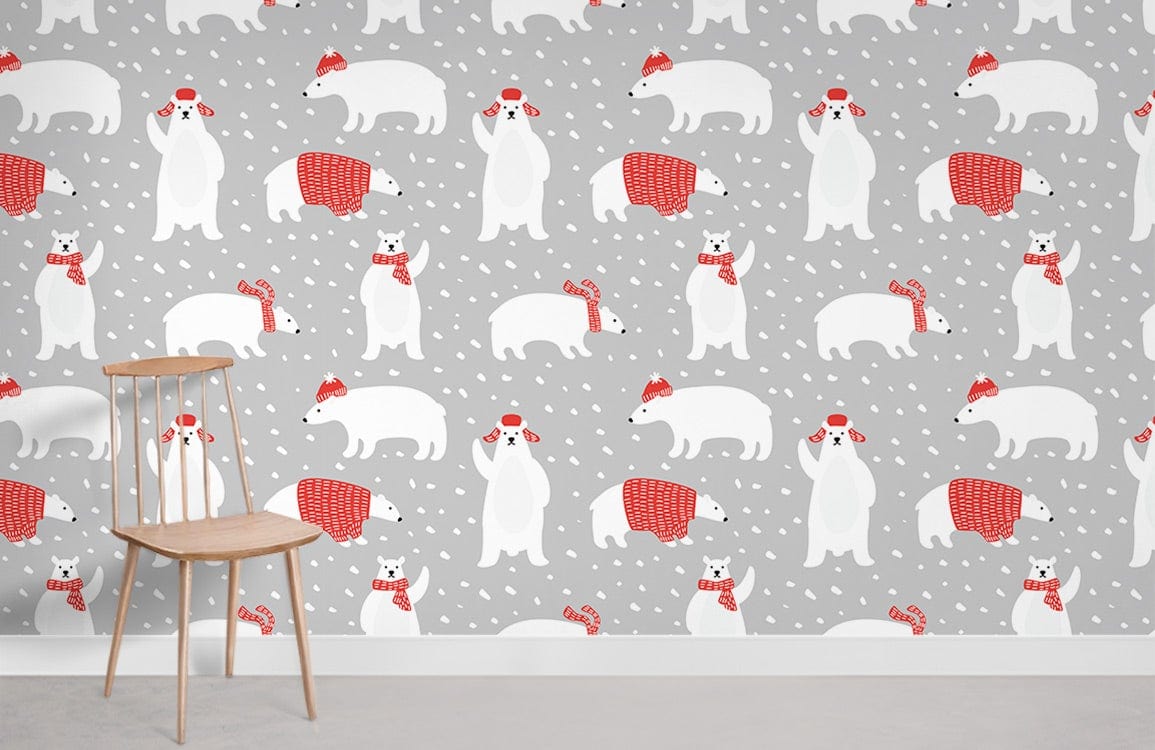 Papier peint mural d'ours polaire