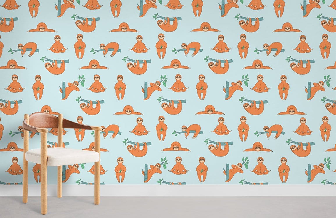 Exercice de papier peint paresseux Murale