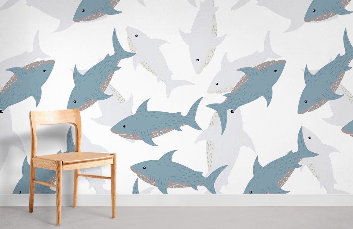 Ever Wallpaper de requin de dessins animés