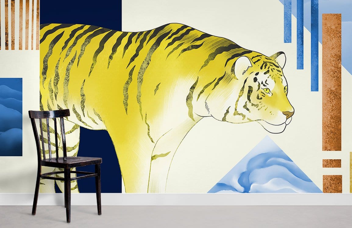 Salon de papier peint animal tigre