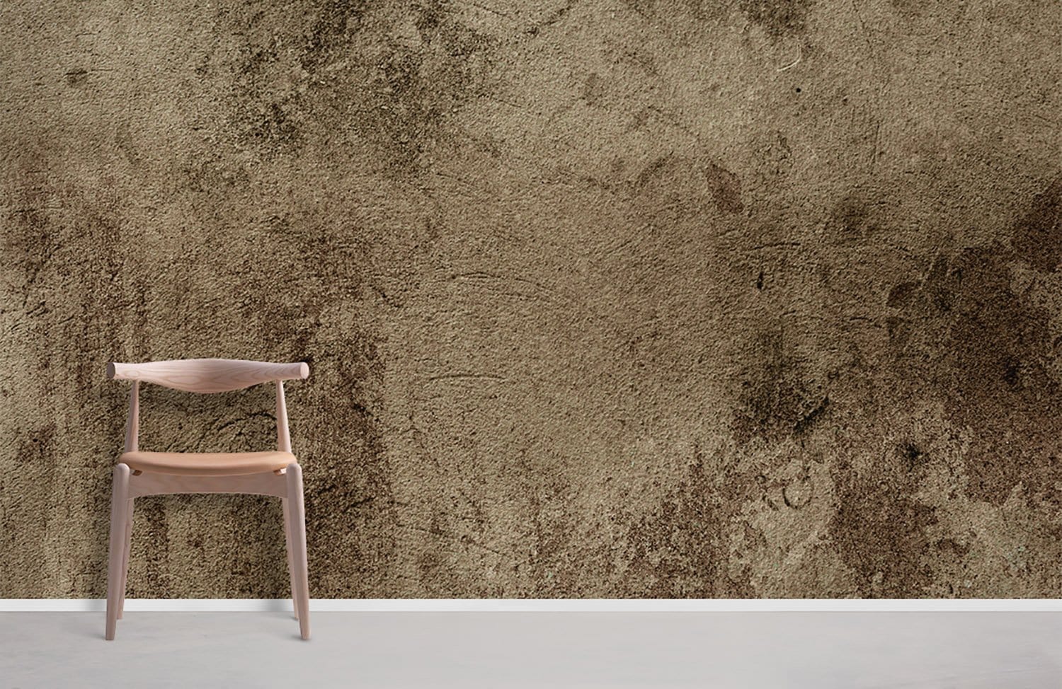 Papier peint brun vintage mural