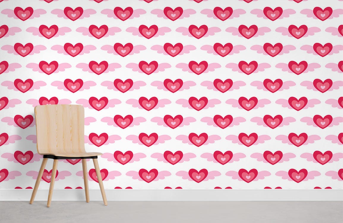 Ailes Amour Motif Papier Peint Mural Chambre